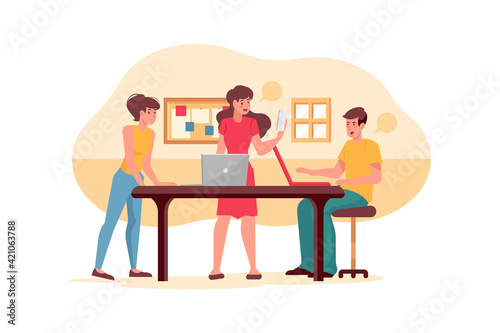 Startup Life Vector Illustration concept