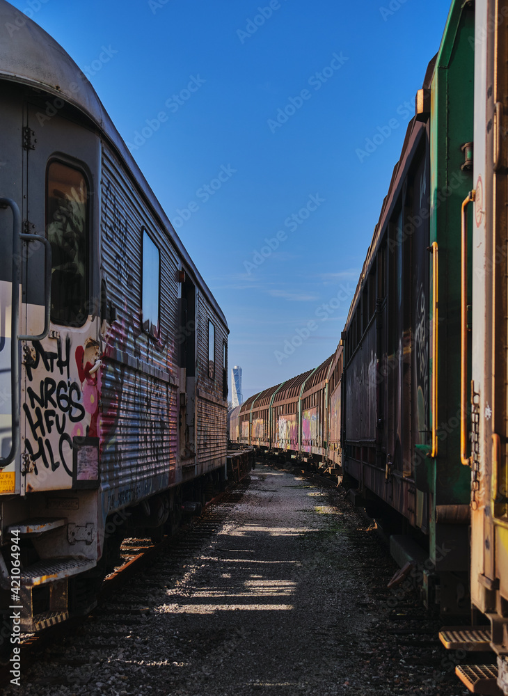 Obraz premium Old train area