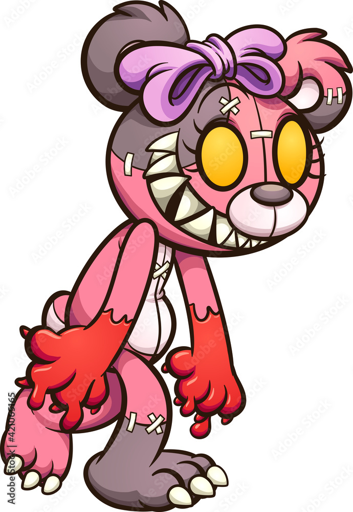 Cute evil sales teddy bear