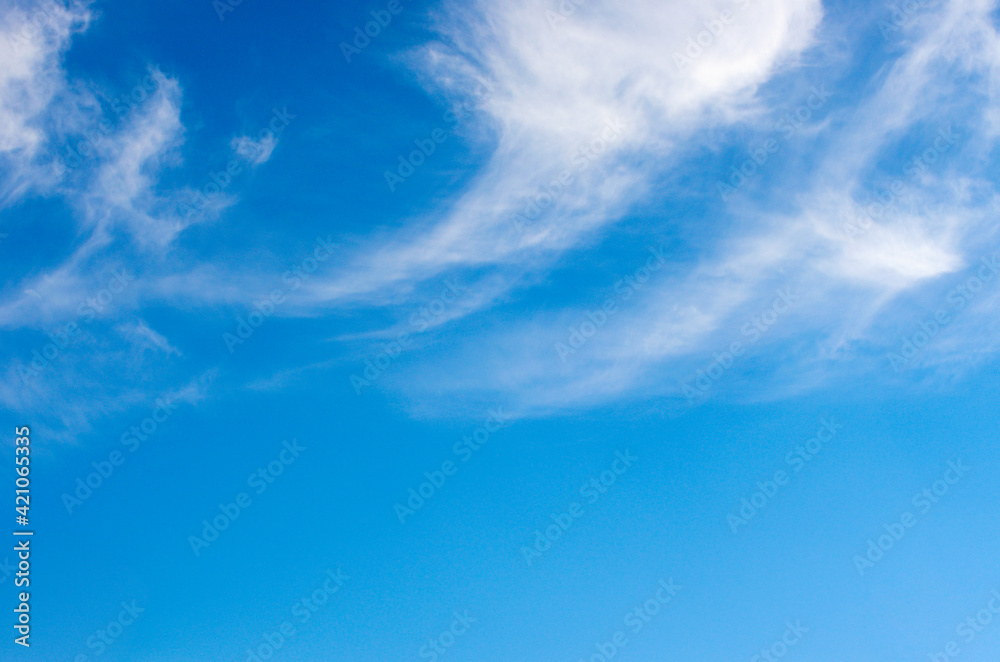 White clouds in blue sky White clouds in blue sky