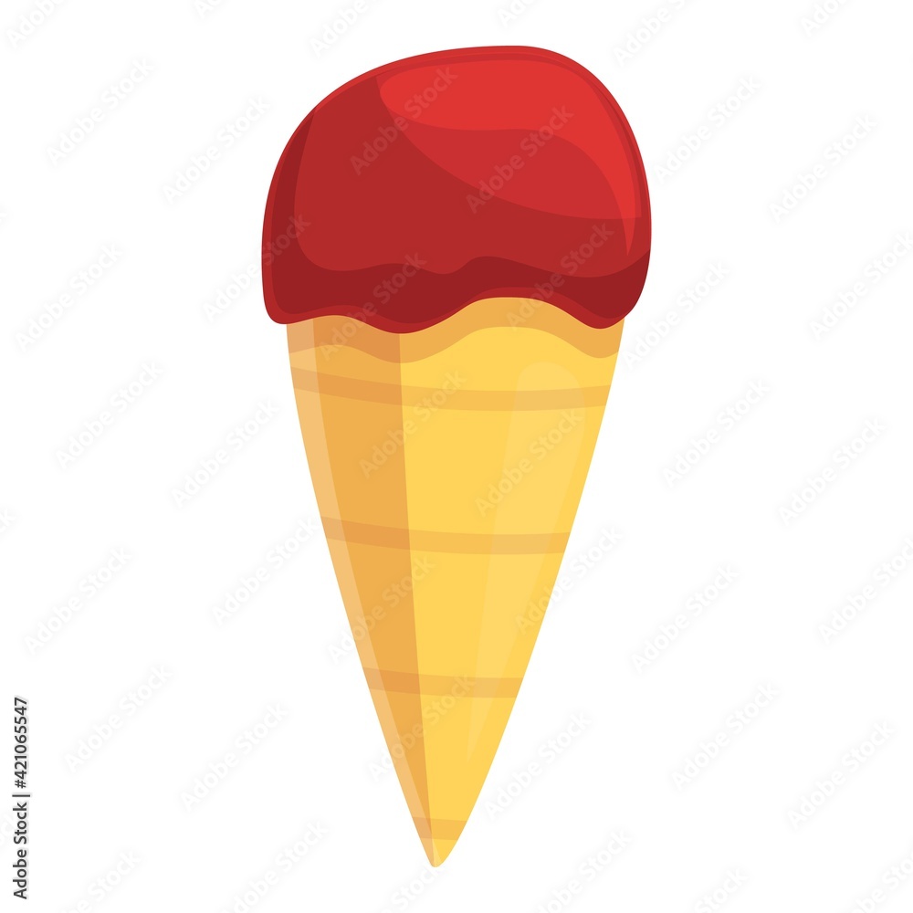 Ice cream taste icon. Cartoon of ice cream taste vector icon for web design isolated on white background