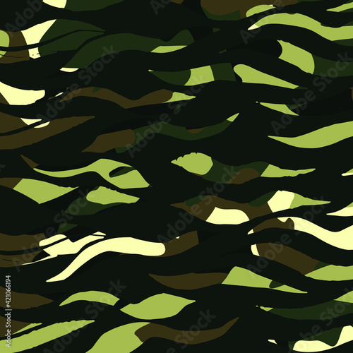 Fashionable camouflage pattern, vector illustration.Military print  Vector wallpaper