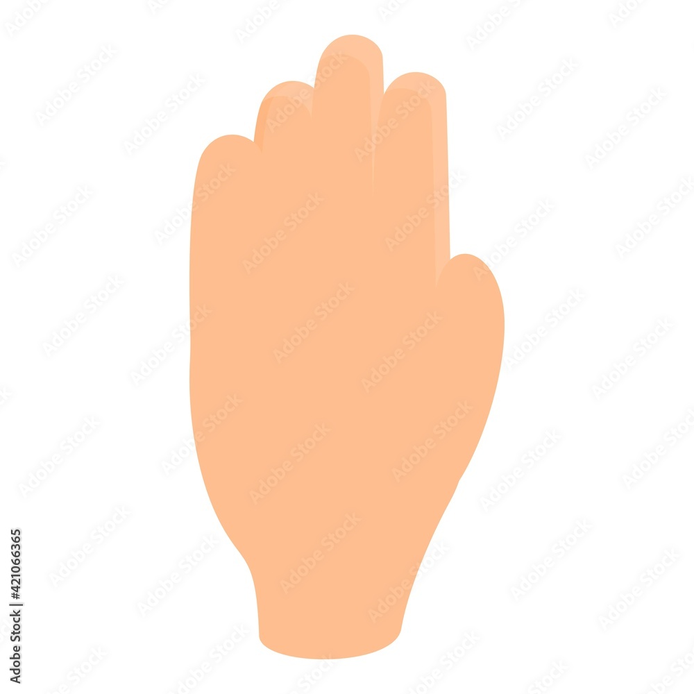Touching sense icon. Cartoon of touching sense vector icon for web design isolated on white background Touching sense icon. Cartoon of touching sense vector icon for web design isolated on white background