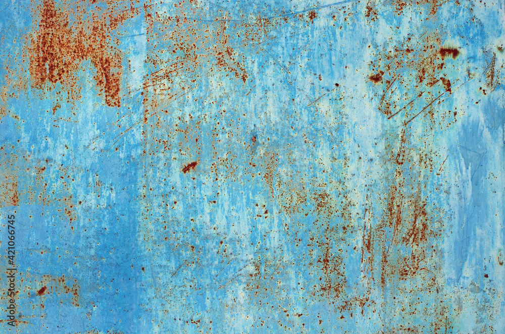 Old Metal Steel Blue Color Background Texture Old Metal Steel Blue Color Background Texture