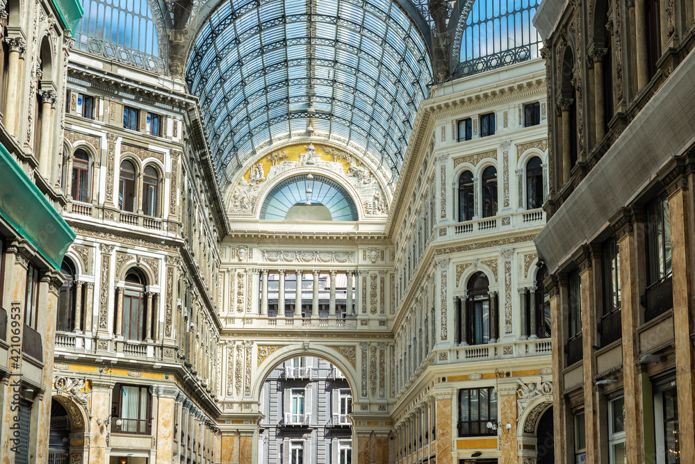 Galleria Umberto I, shopping gallery in Naples, Italy