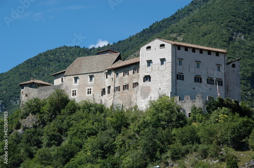 Stenico Castle near Ponte Arche   Italy  Dolomites 