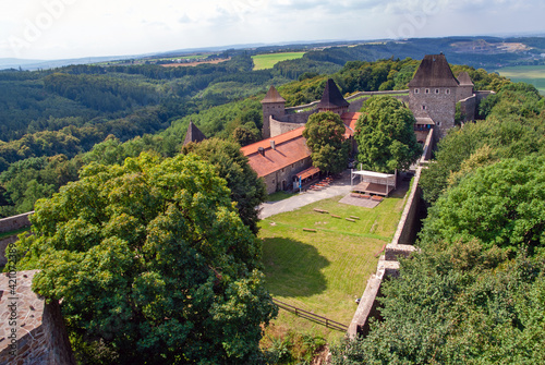 Helfstyn  castle in ruin  Tyn nad Becvou  Czech Republik