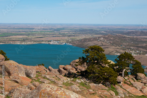 Lake Lawtonka providing water for Fort Sill and Lawton photo