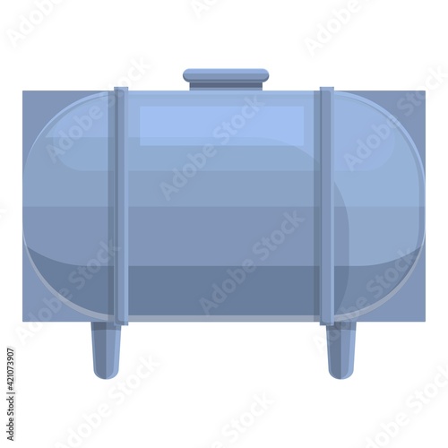 Coagulation cheese tank icon. Cartoon of coagulation cheese tank vector icon for web design isolated on white background