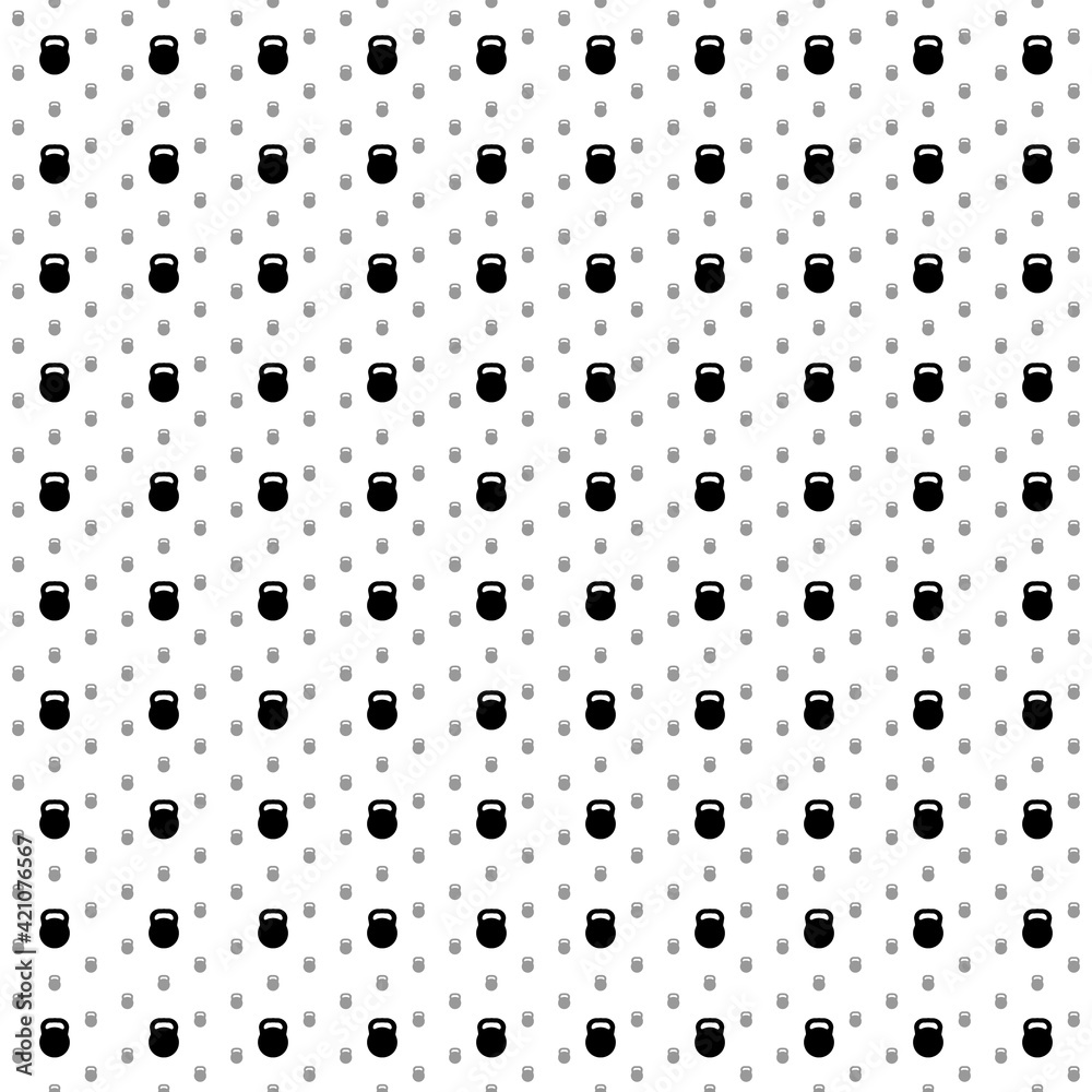 Square seamless background pattern from black sports weight symbols are different sizes and opacity. The pattern is evenly filled. Vector illustration on white background Square seamless background pattern from black sports weight symbols are different sizes and opacity. The pattern is evenly filled. Vector illustration on white background