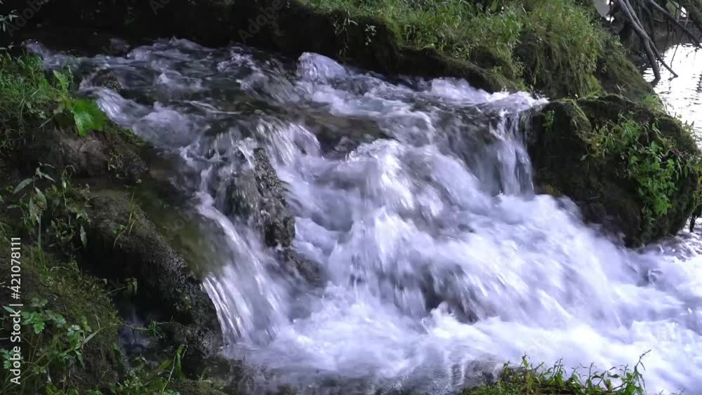 View at Vrelo river waterfall at Perucac in Serbia View at Vrelo river waterfall at Perucac in Serbia