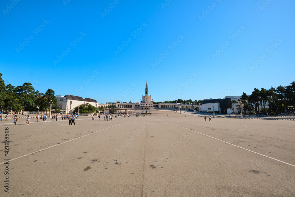 The Sanctuary of Fatima on a beautiful summer day, Portugal