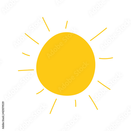 cute sun doodle