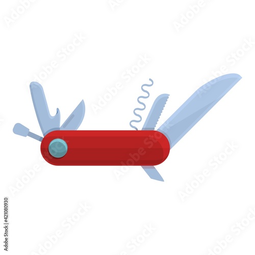 Multitool swiss icon. Cartoon of Multitool swiss vector icon for web design isolated on white background