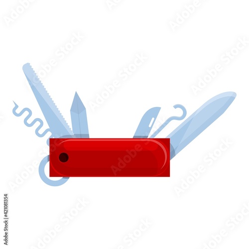 Camping multitool icon. Cartoon of Camping multitool vector icon for web design isolated on white background
