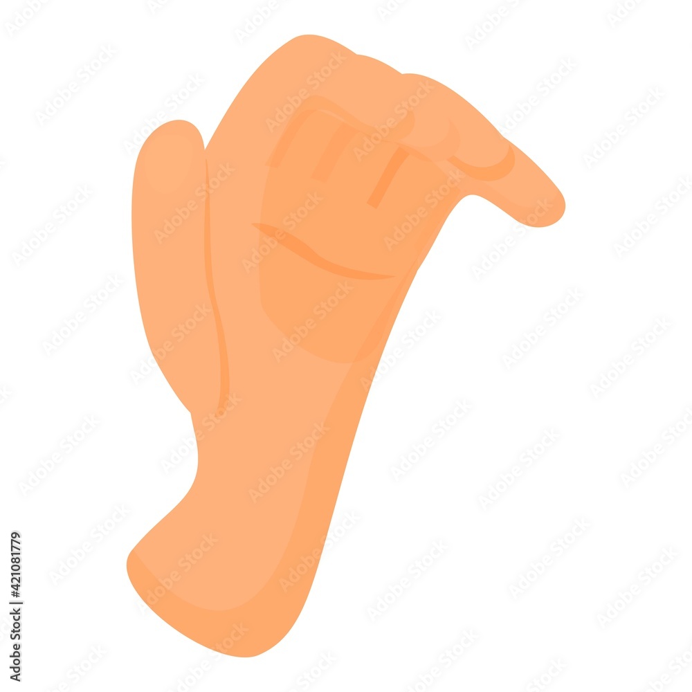 Take hand gesture icon. Cartoon of Take hand gesture vector icon for web design isolated on white background Take hand gesture icon. Cartoon of Take hand gesture vector icon for web design isolated on white background