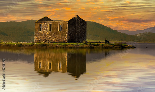 Bogazici -Milas - Mugla -Turkey, The small house by the sea used in the TV series The Daughter of the Sefir in Sunset photo