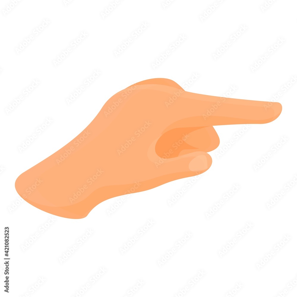 You hand gesture icon. Cartoon of You hand gesture vector icon for web design isolated on white background You hand gesture icon. Cartoon of You hand gesture vector icon for web design isolated on white background