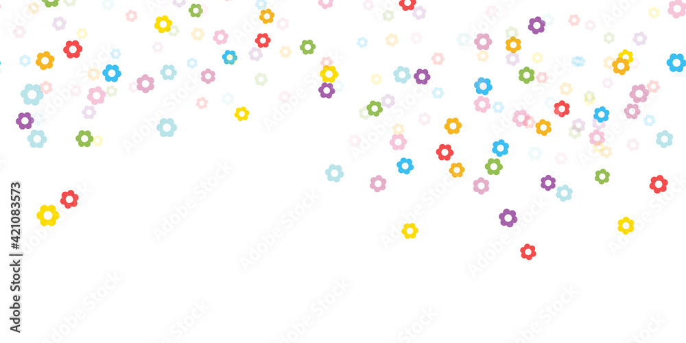 seamless confetti spring flowers background seamless confetti spring flowers background