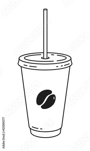 Vector llustration of paper coffee cup