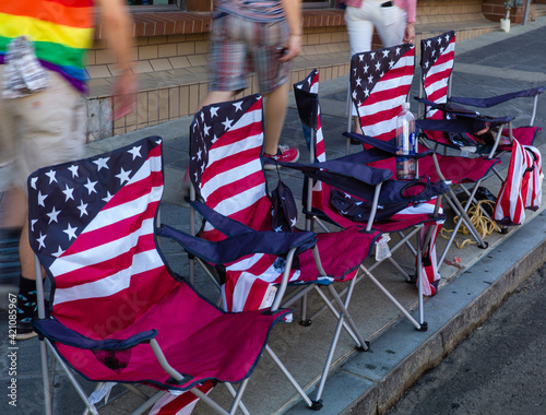 July 4 Independence Day flag chairs