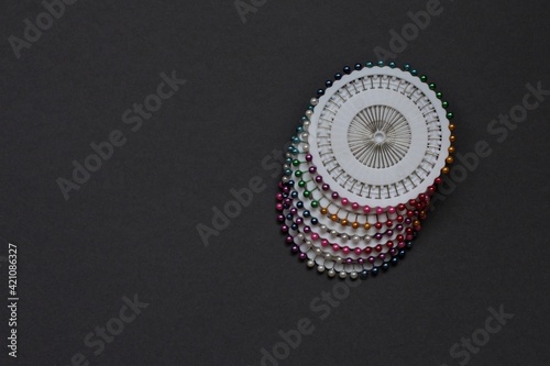 pin on the black background