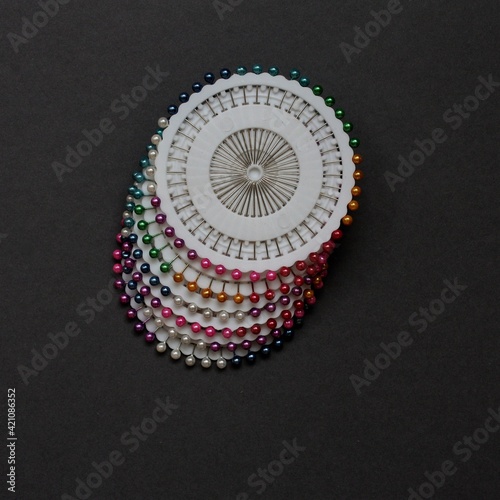 pin on the black background