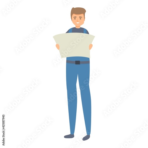 Architector icon. Cartoon of Architector vector icon for web design isolated on white background