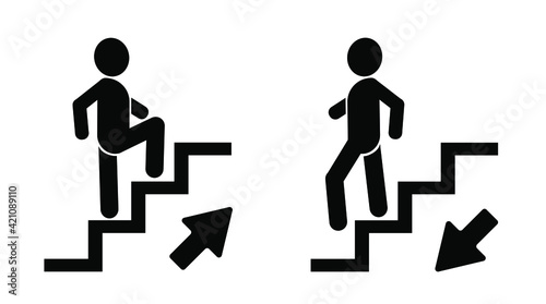 up-down stairs icon