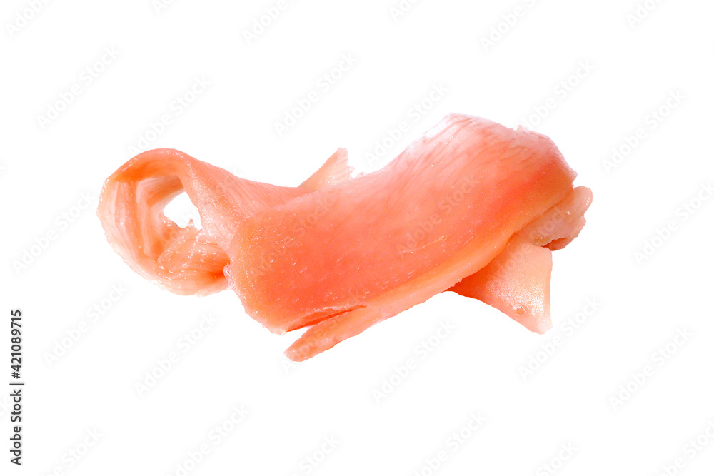 Red ginger on an isolated white background. Red ginger on an isolated white background.