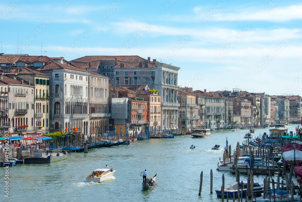 Lovely view of Venice's grand canal