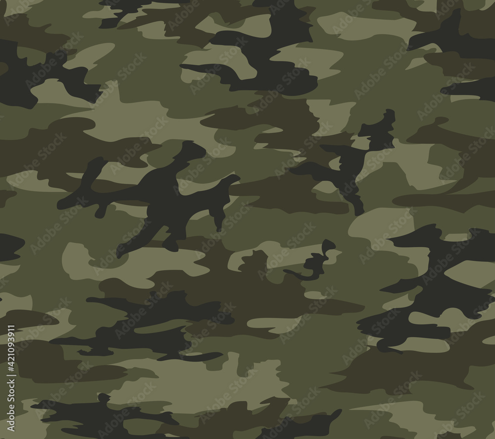 Vector army camouflage, khaki background, stylish pattern. Forest print. Vector army camouflage, khaki background, stylish pattern. Forest print.
