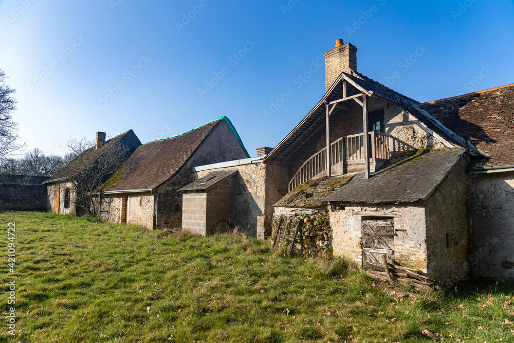 Old farm in the Loire Valley Countryside - near Langeais - France Old farm in the Loire Valley Countryside - near Langeais - France