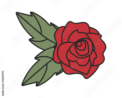 Fototapeta Naklejka Na Ścianę i Meble -  beautiful rose icon