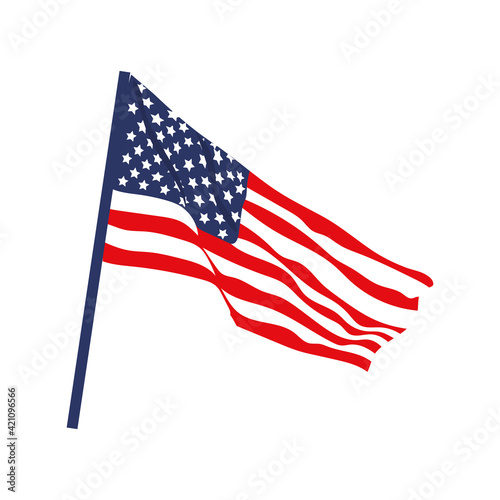 usa flag waving