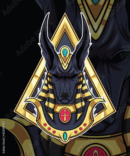 anubis God of egypt mythology character design