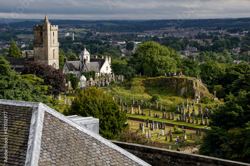 Graveyard seen from Stirling Castle, Scotland