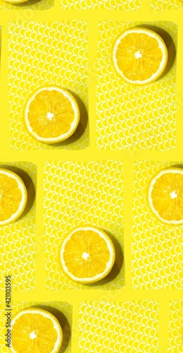 fresh yellow lemon for background summer wallpaper