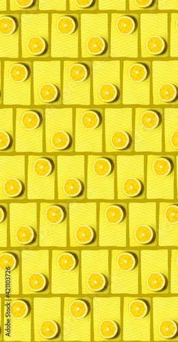 fresh yellow lemon for background summer wallpaper