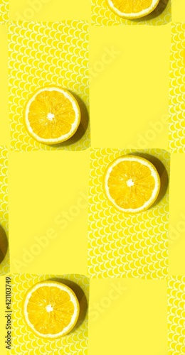 fresh yellow lemon for background summer wallpaper