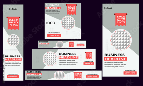 online promotion bannner.
Minimal templates design for a banner. Vector illustration EPS 10