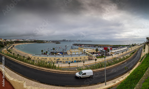 A panorama of the port of Sines