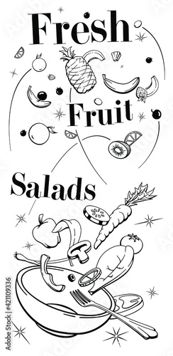 Fresh Fruits and Salads