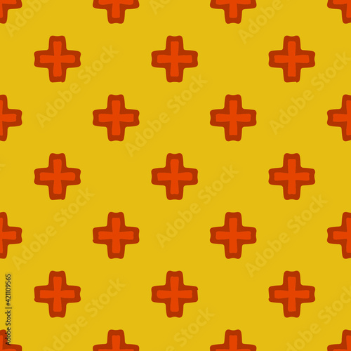  Geometric vector pattern with triangular elements. Seamless abstract ornament for wallpapers and backgrounds. 