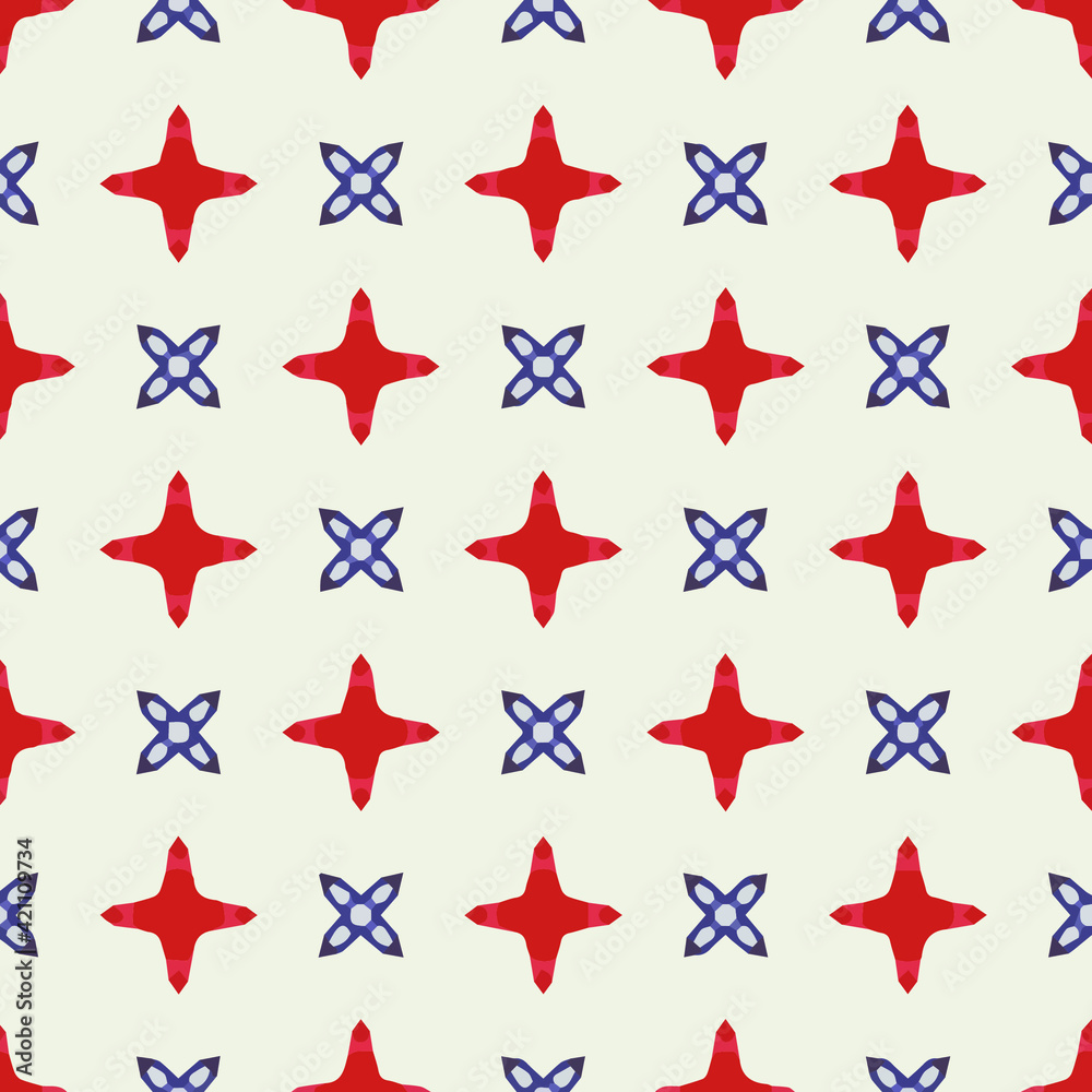 Obraz premium Geometric vector pattern with triangular elements. Seamless abstract ornament for wallpapers and backgrounds.