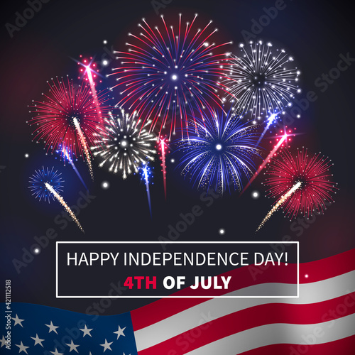 Fireworks Realistic Background