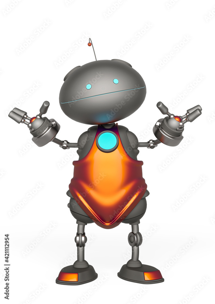 mini bot is saying that do not know yet in white background mini bot is saying that do not know yet in white background