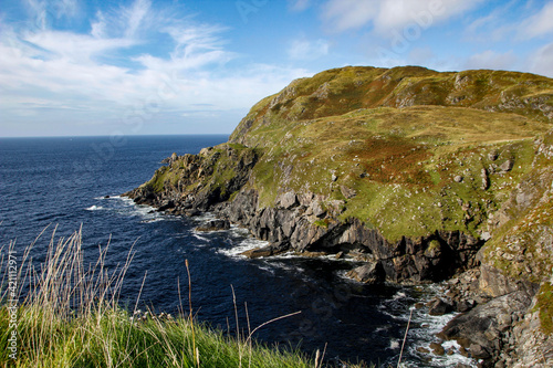 Foto The beautiful hiking area at the cliffs of Slieve League, County Donegal, Irelan