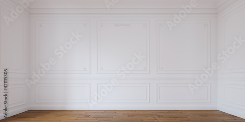 Fototapeta Naklejka Na Ścianę i Meble -  rendu 3d d'un intérieure de type haussmannien
