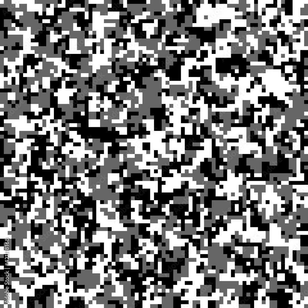 Seamless pattern arctic pixel noise on a light gray snow background Seamless pattern arctic pixel noise on a light gray snow background